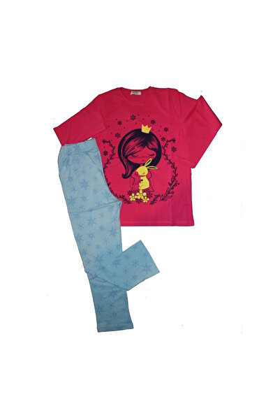 Newteam Σετ πιτζάμες με μακρυμάνικο παντελόνι για κορίτσια - 4105