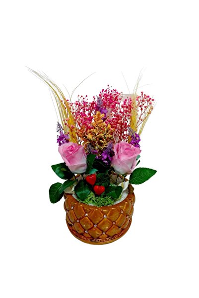 TERARYUM DÜNYASI VE HEDİYELİK Özel Seri Baklava Dilimli Ahşap Efektli Saksıda...