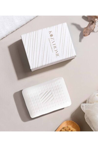 Koza Home صابون استحمام معطر باللون الأبيض الكريمي الناعم