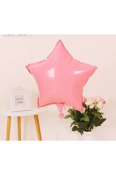 Deniz Party Store Macaron Pink Star Foil Balloon 18 Inch 45 Cm 1 Piece