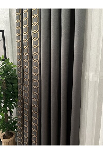 Perdestanbul Since 2022 New oligar board backdrop curtain 1/3 pleated anti-crease edge striped backdrop curtain