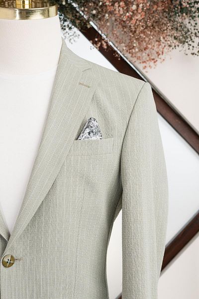 AKÇAYLAR Mono Collar Slimfit ριγέ Jogger φόρεμα - Διπλό σχιστό και Lycra