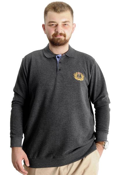 ModeXL Μεγάλο μέγεθος Mode XL Sweatshirt - Thessaloniki Crown of a King 23447 Antramelange