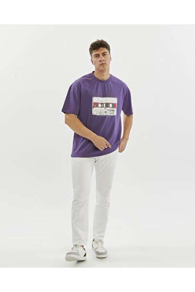 glendi Oversize Print Detailed T-Shirt