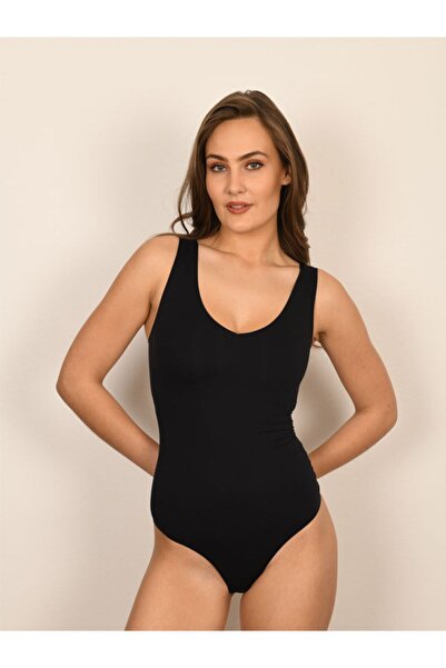 BICCA Body din seria Casey, model confort, cu fixare în partea de jos, babydoll, cu fixare, negru