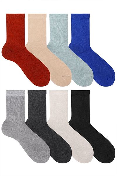 Ozzy Socks 8 ζευγάρια γυναικείες πετσέτες κάλτσες χειμερινές ανθεκτικές φτέρνες και μύτη