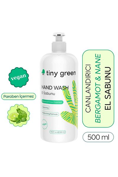 tiny green Bergamot and Mint 500 ml Hand Soap