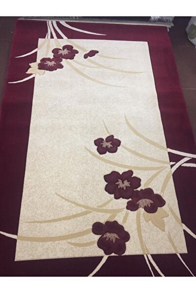 Kaşmir Gökkuşağı Oymalı 71 Bordo 0042 150 X 233 Cm