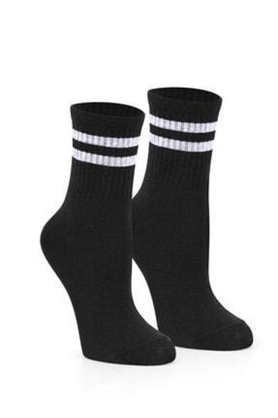 Ozzy Socks Дамски чорапи за тенис в смесени цветни райета от 6 части
