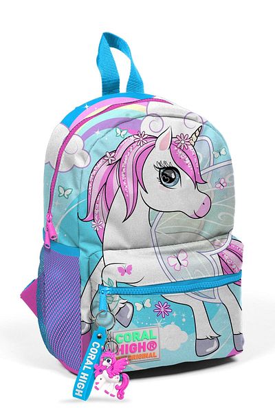 Coral High CORAL HIGH KIDS - Rucsac cu cuib cu două compartimente cu model