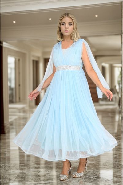 Joui Co 11 Years - 14 Years Girl's Sequined Evening Dress and Outfit Dress