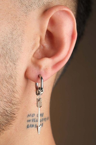 Jack Ferrero Men's Steel Colored Non-Throw Earrings