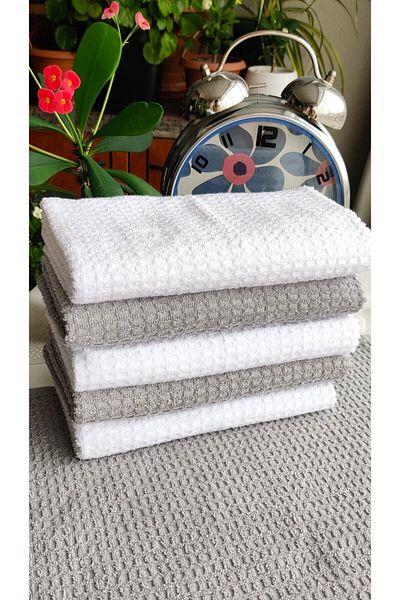 Altınbaşak EXPORT PRODUCT DECORATIVE 100%COTTON 50X75CMHAND AND FACE TOWEL, KITCHEN TOWEL, CLEANING CLOTH, SET OF 6