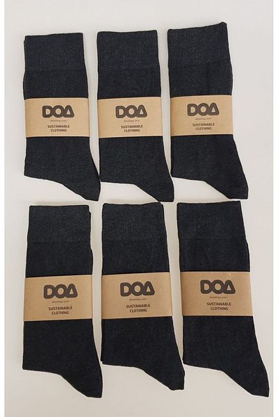 doashop Doa Organic Cotton Rich Men's Socks - Pack of 6