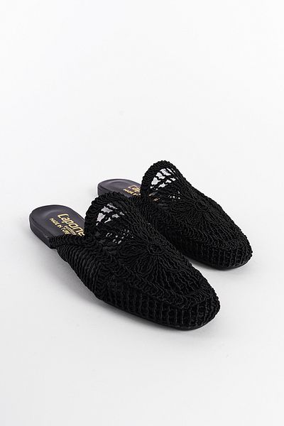 Capone Outfitters Pletené dámské pantofle s uzavřenou špičkou