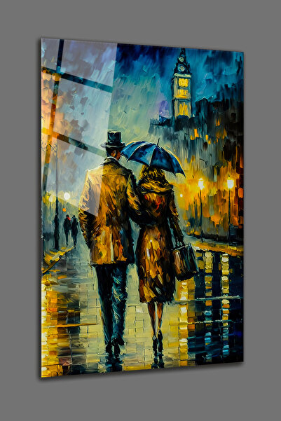 BV DEKOR ΑΦΗΡΗΜΕΝΗ ΓΥΑΛΙΝΗ ΖΩΓΡΑΦΙΚΗ ΜΕ ΘΕΜΑ ΟΜΟΡΦΙΑ ΚΑΙ ΕΡΩΤΙΚΗ ΑΓΑΠΗ - ΔΙΑΚ...