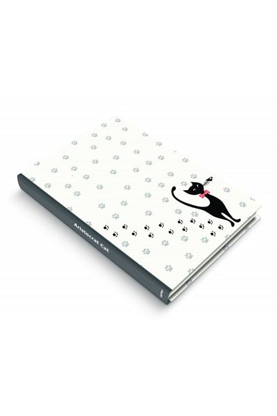 DEFFTER Aristocrat Cat 96 Sheets Lined Hard Cover Notebook