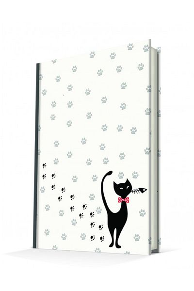 DEFFTER Aristocrat Cat 96 Sheets Lined Hard Cover Notebook