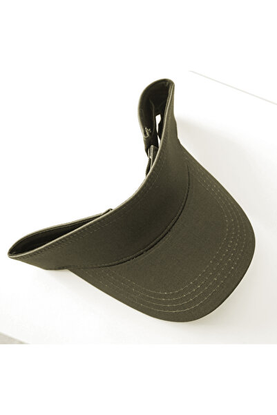Mrey Pălărie unisex verde kaki cu vizor - vizor, tenis, șapcă de tenis, regla...