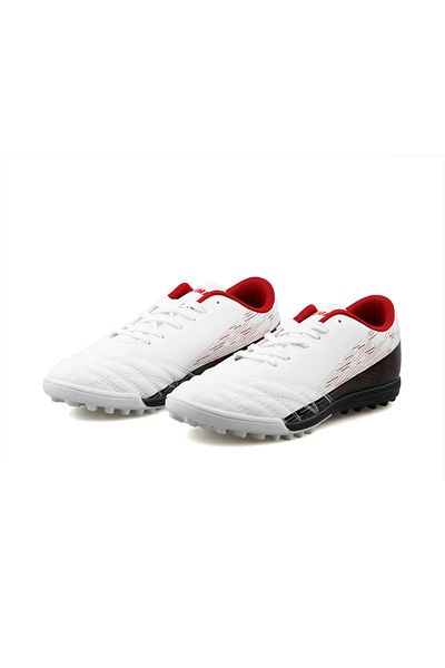 Jump 28004 D White Black Red Men's Astroturf Shoes - White