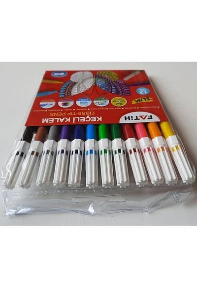 Fatih 12 Colored Felted Crayons