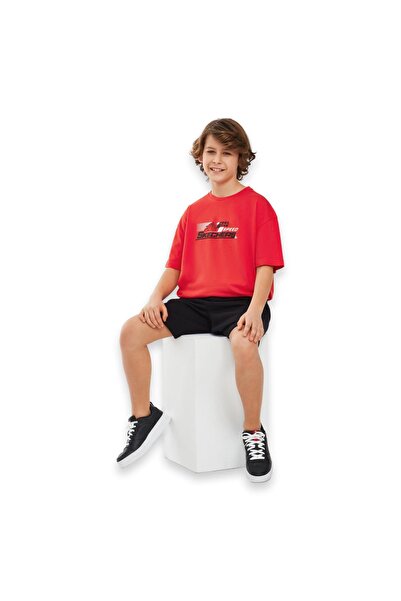 SKECHERS Sk241020 Graphic Tee Sleeve Red Kids T-Shirt