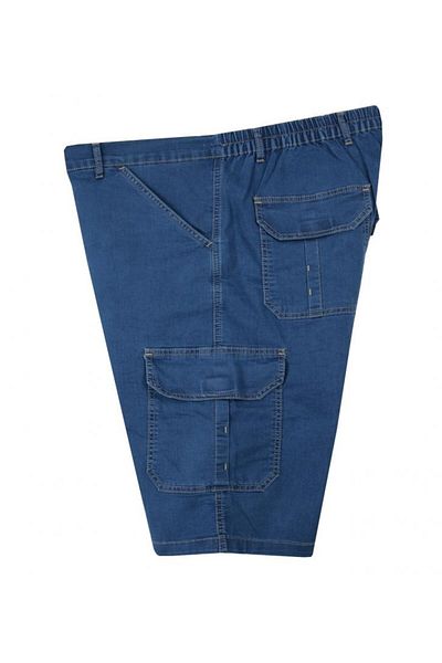 marufshop Ανδρικό σορτς Gabardine Plus Size - Cargo Pocket, 115-185 κιλά, Decons Dark