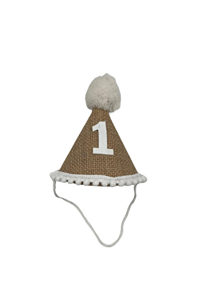 Big Party Καπέλο από γιούτα με πομπόν, 1 έτους