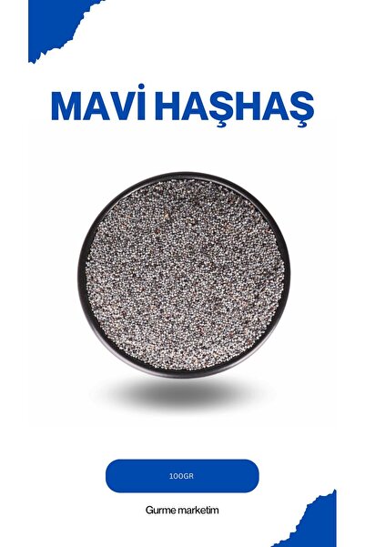 Gurme Marketim Organik Market Organik Mavi Haşhaş 100 Gr