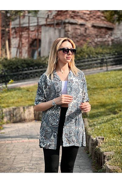 MFU collection Cămașă oversize din viscoză