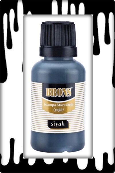 Brons Istampa Ink Oily 30 Cc Black Br-314