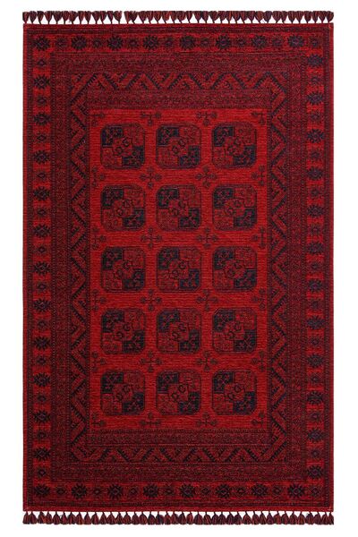 Eko Halı DOGANLAR ANTIQ EKO BUHHARİ 01 RED AFGAN/YAĞCIBEDİR DESEN YIKANABİLİR...