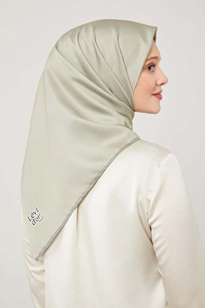 Levidor Μονόχρωμο κασκόλ από πολυεστέρα σε ανοιχτό υδάτινο πράσινο χρώμα