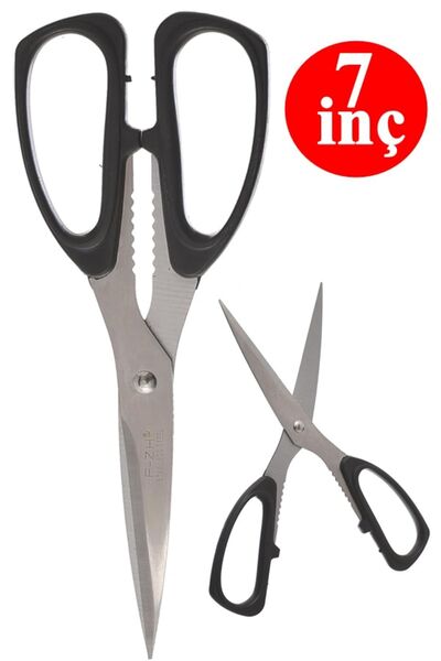 Dahaus Büyük Boy 7 inç Ofis Kırtasiye Makası Kağıt Makas Çok Amaçlı Makas 19c...