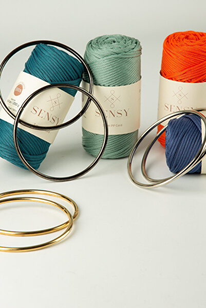 SENSY Μεταλλική λαβή τσάντας με στρογγυλό δαχτυλίδι Μεταλλική 11 εκ. Αξεσουάρ τσάντας και αξεσουάρ τσάντας