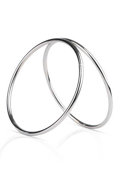 SENSY 11 Cm Metallic Round Ring Bag - Handle