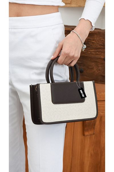 HONEY BAG Linen Women's Handbag - Levis Model, with Wallet
