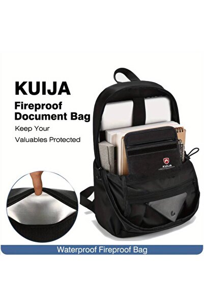 SYNOPE Негорюча, вогнестійка скринька для дрібних речей (12,7 × 20,32 см) — для паспорта та гаманця