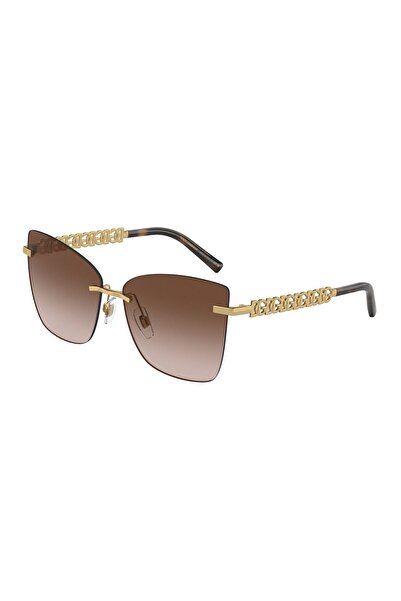 Dolce&Gabbana DG228902/13 Kadın Güneş Gözlüğü Çerçevesiz Kahverengi Degrade L...