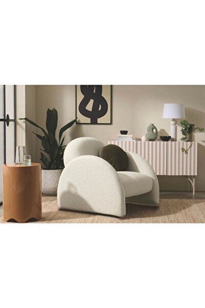 S Home Design Concept Kaii Berjer / Sandalye, Teddy, Beyaz