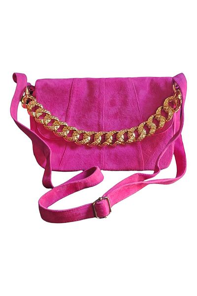 Nildenhobim Hand and Arm Bag with Gold Colored Accessory Detail - Length 40 cm