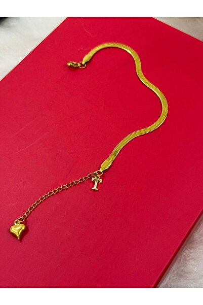 ARTSAN Couple Bracelet - Steel Italian Chain with Letter Detail