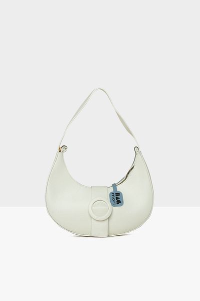 Bagmori Oval Baguette White Women's Accessory - M000008481