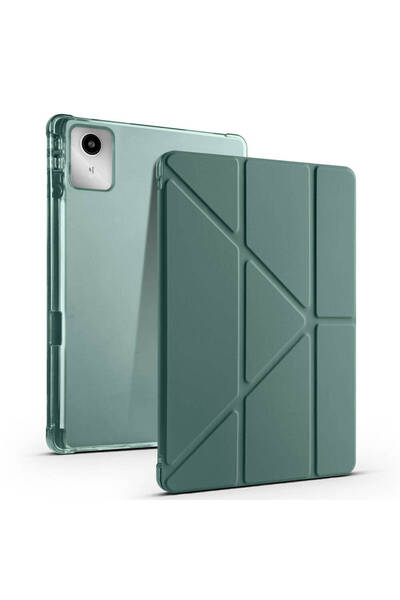 Nezih Case Lenovo M11 / K11 TB-330FU Uyumlu Trifolding Kalem Bölmeli Arkası Y...