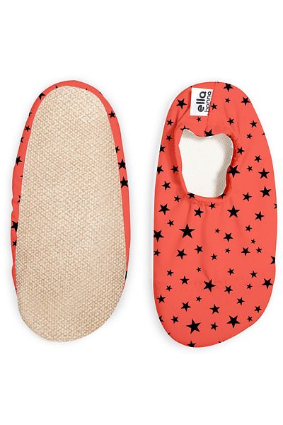 Ella Bonna Non-Slip Sole Unisex Baby Kids Sea Shoes Pool Shoes Black Stars