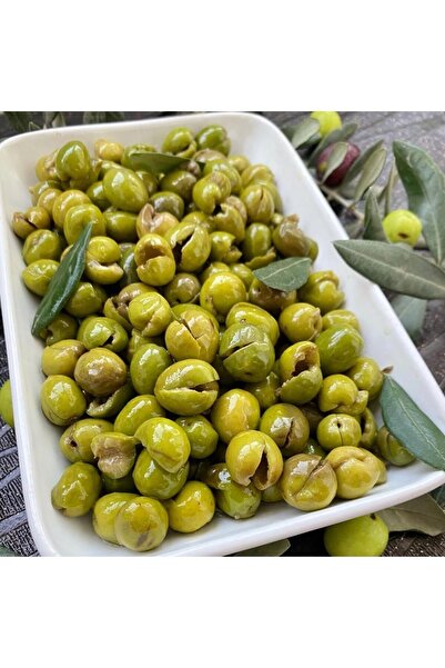 HATAY ŞAHİN ÇİFTLİK Halhalı Topakaşı El Kırması Çekirdeksiz Yeşil Zeytin 950 Gr