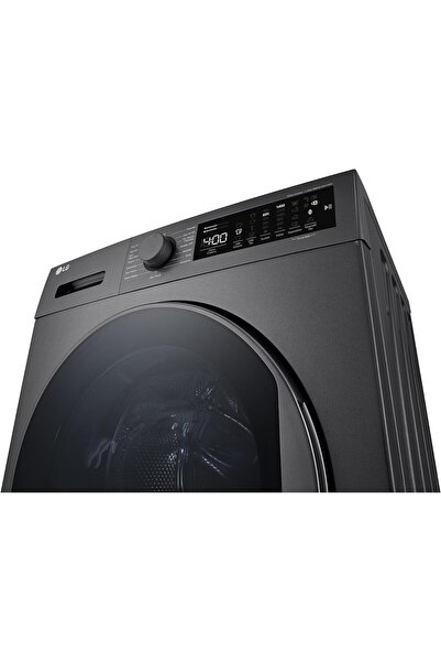 LG Çamaşır Makinesi 9 kg Yıkama 1400 Devir A Enerji Sınıfı Siyah Renk Speed 12-Quick 60