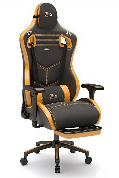 Zio Gaming Zio Venom Xl Profesyonel Oyuncu Koltuğu - Antrasit / Turuncu - Visco Oturak, 4d Kol, Ayak Uzatma