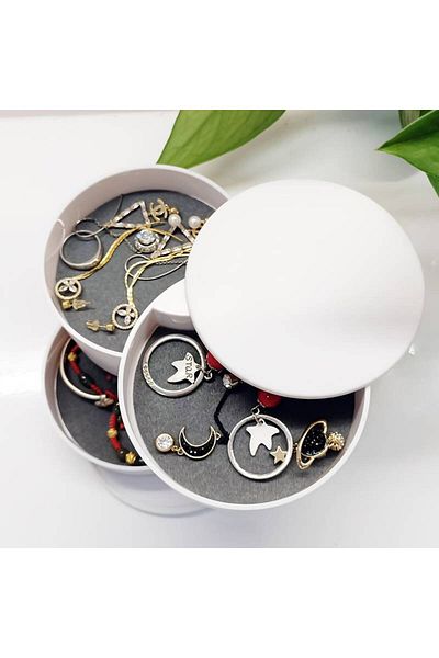 ECB Home 4 Tiers Stylish Jewelry Box - Organizer Jewelry Organizer