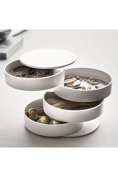 ECB Home 4 Tiers Stylish Jewelry Box - Organizer Jewelry Organizer